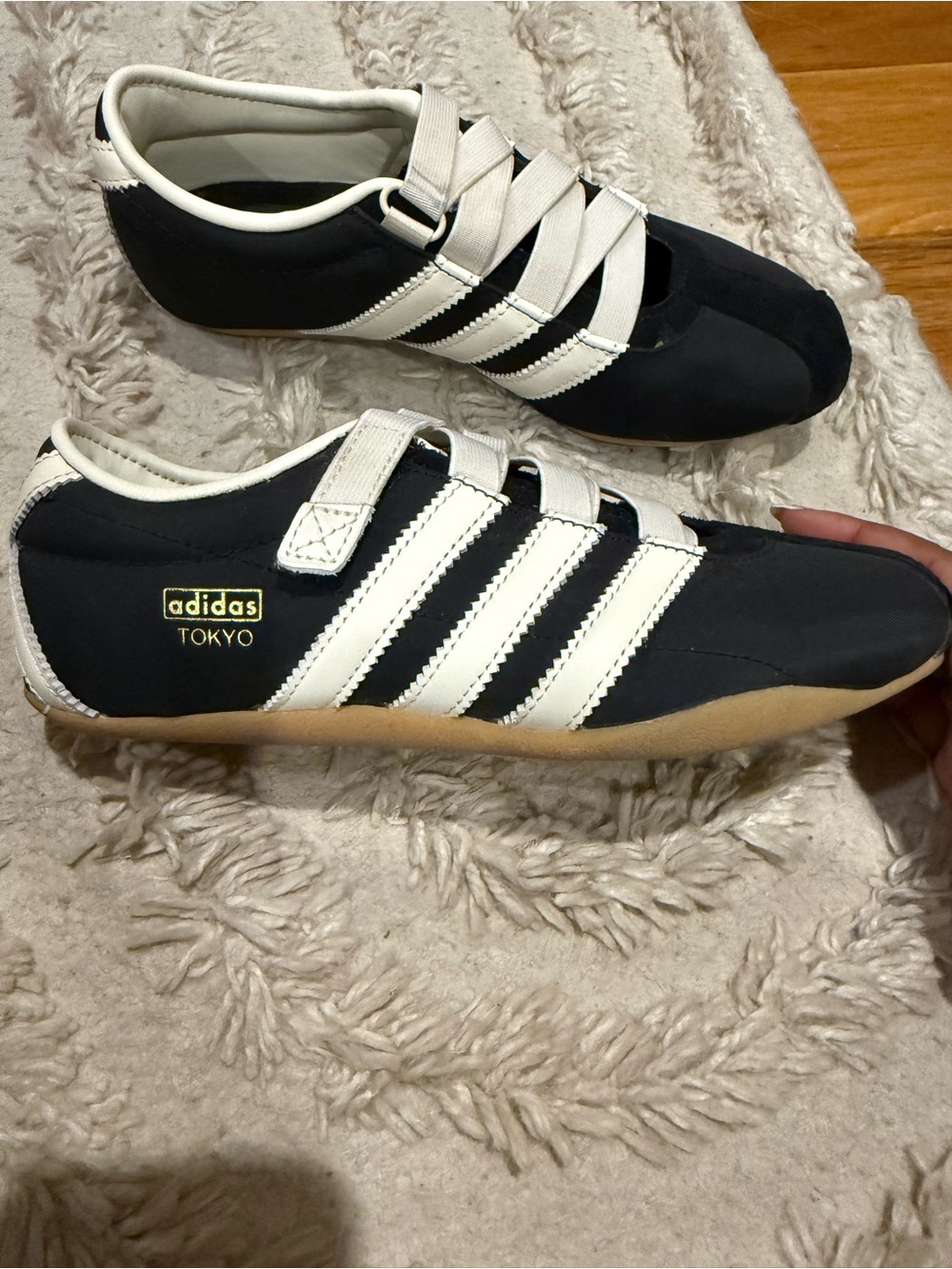 adidas Tokyo Men's Black, White & Gum Low-Profile Sneakers